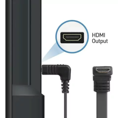 Cabo Hdmi 2.0 4k 19+1p Ultra Hd Gold 90º 30awg 70cm - TEBERA