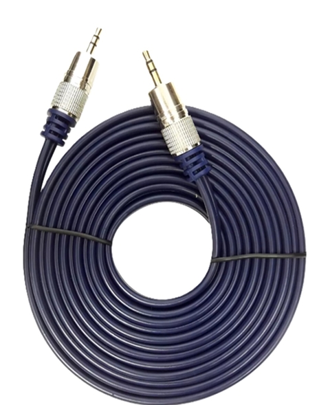 Cabo P2 + P2 St Metal Profissional - Cabo Azul - 5m TEBERA