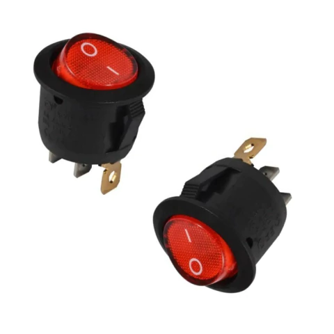 Chave Gang Kcd1-5-101n - 6a 3t - 2 P Neon Vm - 10pçs TEBERA