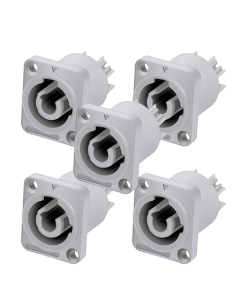 Conector Ac Fêmea Powercon Out - Emb 05pçs - TEBERA