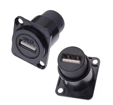 Conector Usb 2.0 Metalico P/ Painel - TEBERA