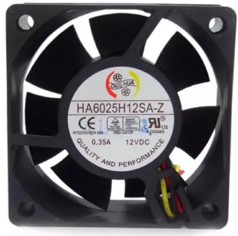 Microventilador 60x60x25mm 12v 0.35a
