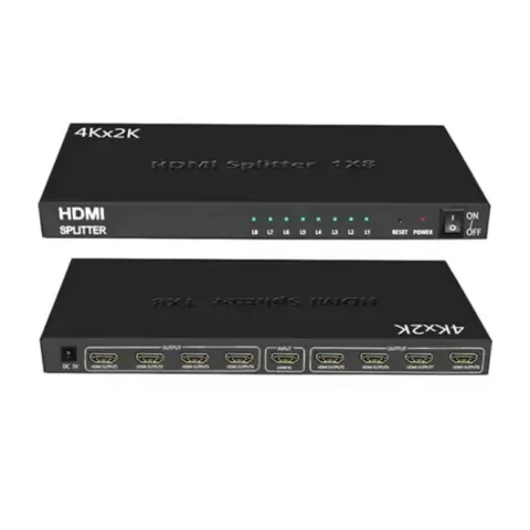 Spliter Hdmi 1 Entr X 8 Saidas 5-2400mhz 3d 1080p - TEBERA