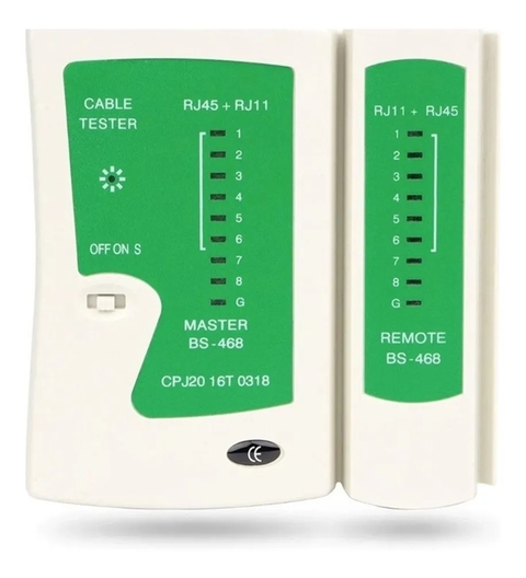 Testador Cabo De Rede Lan Rj45/rj11 - TEBERA