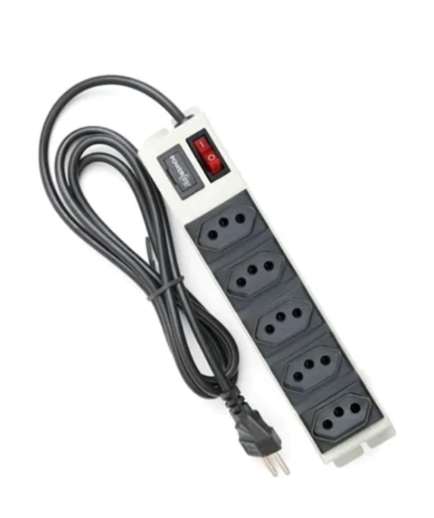 FILTRO DE LINHA METALICO 5 TOMADAS 10A BIVOLT