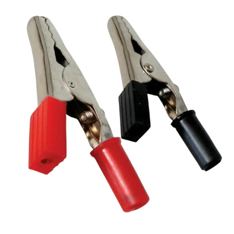 Kit 10 Pares Garra Jacaré Isolada 50mm PT/VM Alta Qualidade