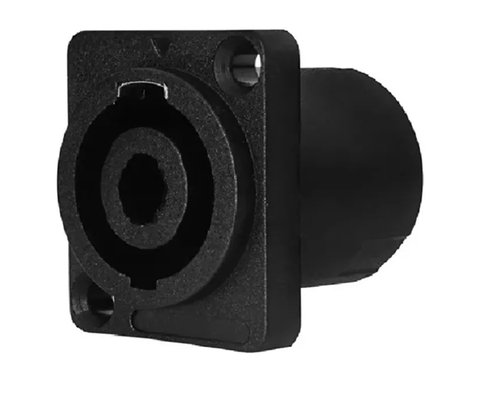 Kit 5 Jack Speakon Fêmea 4 Vias c/ Trava Metal - Grande