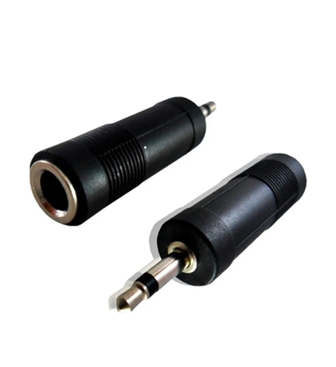 Kit 5 Adaptadores P2 Mono x Jack J10 Mono - Conectores