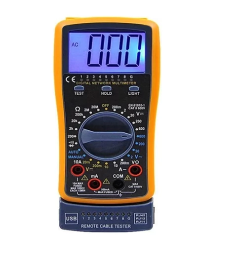 Multímetro Digital HY4300 com Testador de Cabo de Rede e USB
