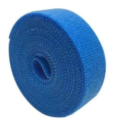 Abraçadeira de Velcro Azul 3m x 16mm para Organização