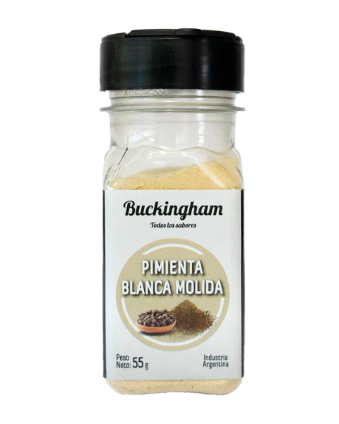 Pimienta blanca molida x 55gr. - comprar online