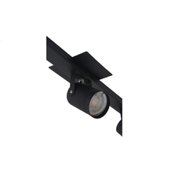 Barral Aplique 3 Luces Dicroica Led 7w Negro - comprar online