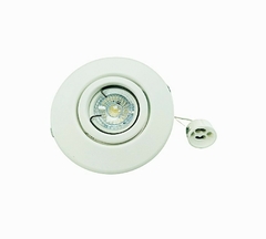 Embutido Dimer 7w Metálico Blanco Dicroica Led con Zócalo