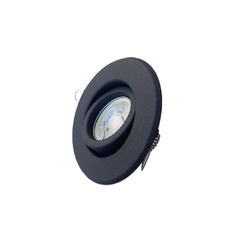 Embutido 7w 110° Metálico Negro Dicroica Led con Zócalo - comprar online