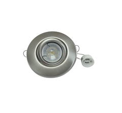 Embutido 7w 110° Metálico Platil Dicroica Led con Zócalo