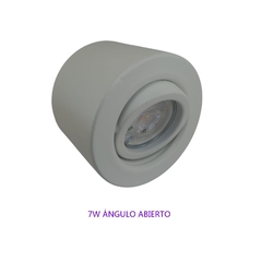 Aplique Monovolúmen Blanco con Dicroica Led 7w 110°