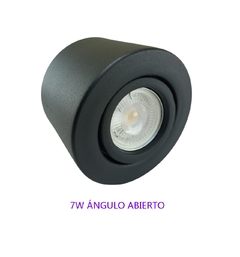 Aplique Monovolúmen Negro con Dicroica Led 7w 110°