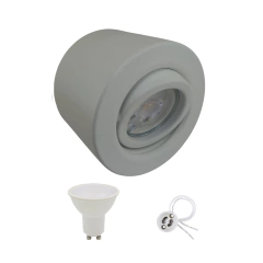 Aplique Monovolúmen Blanco con Dicroica Led 7w 38° - tienda online