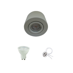 Aplique Monovolúmen Blanco con Dicroica Led 7w Dimerizable - comprar online