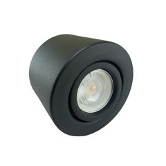 Aplique Monovolúmen Negro con Dicroica Led 7w Dimerizable