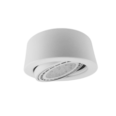 Aplique Semi Embutido Blanco con Lámpara AR111 Led 15W