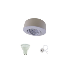 Aplique Semi Embutido Blanco con Dicroica Led 7w Dimerizable - comprar online