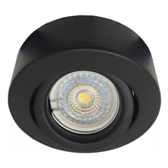 Aplique Semi Embutido Negro con Dicroica Led 7w 38°