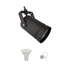 Spot Cabezal Negro con Lámpara Dicroica Led 7w 110° - comprar online