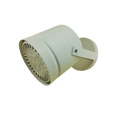 Spot tipo Tacho AR111 Blanco 15W Led Completo + Florón Metálico