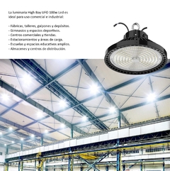 Lámpara Luminaria UFO Led 100w Colgante Comercial - comprar online