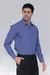 Camisa Classic Azul Escura Lisa na internet