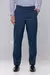 Calça Azul Escuro Quadriculada de Poliviscose - comprar online