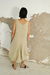 Vestido Paralelas Beige - ABSCISA