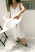 Vestido Paralelas Blanco - comprar online