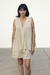Vestido Líneas Beige