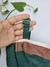 Biquini Top Meia-Taça com Alça Regulável Calcinha String com Ajuste Verde Arpoador