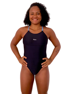 Maiô Alfa Ranc Preto Alças Azuis - comprar online