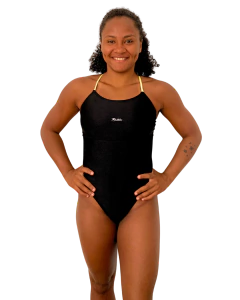 Maiô Star Ranc Preto Alças Amarelas - comprar online