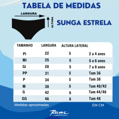 Sunga Estrela Ranc 445 - Lateral Fina - loja online