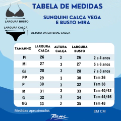 Calça de sunquini Vega Ranc 117 na internet