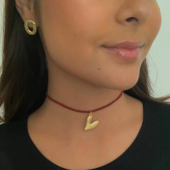 Colar Love Vinho Dourado - comprar online