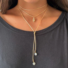 Colar Concha Dourado