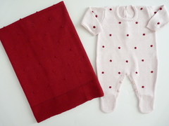 Saida de Maternidade Poás Rosa com Vermelho - comprar online