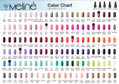 Esmaltes meline varios colores en internet