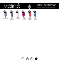 Esmaltes meline varios colores