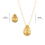 Imagem do Conjunto Semijoia Gota Orgânica Dourado