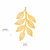 Brinco Semijoia Organico Folha Dourado - Pri Acessórios