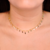 Choker Semijoia Folhas Serenity Dourado