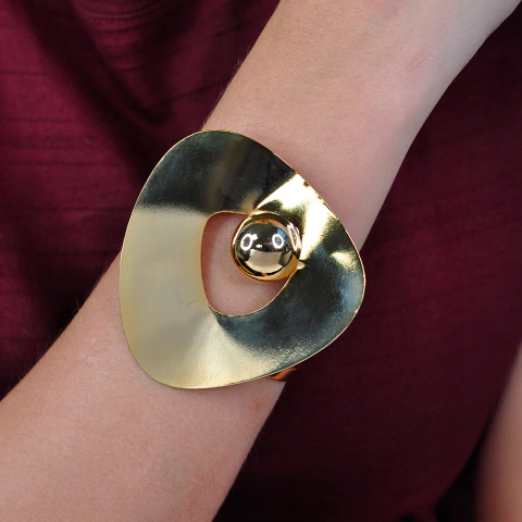 Bracelete Semijoia Trisha Orgânico Dourado