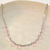 Choker Semijoia Aura Cristais Rosa Ródio Pri Acessórios